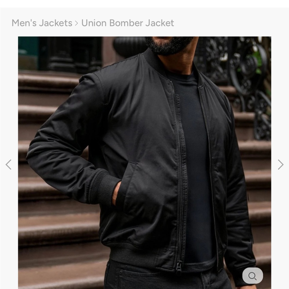 Thursday boot co union bomber jacket Large black - Picture 4 of 8
